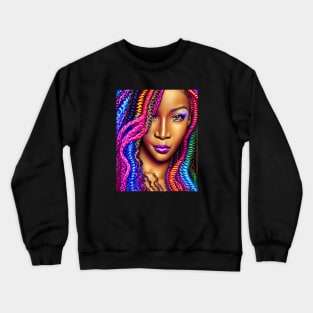 Rainbow Top Model Crewneck Sweatshirt